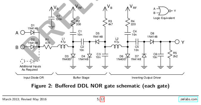 From DDL01_datasheet.pdf Diode Nor Gate Schematic